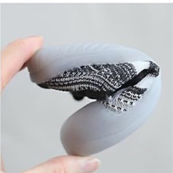 Adidas Baby Walker Shoes Black and White Knit Fabric - Picture 6 of 6